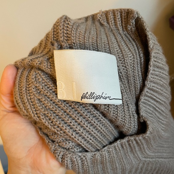 3.1 Phillip Lim Sweater Cape Soft Side Zippers Mock Neck Cocoon Style - Picture 2 of 7